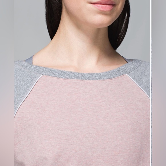 Lululemon Crew Love Pullover Heathered Bark Berry / Heathered Speckled Grey - Picture 9 of 13